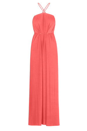 Sukienka BOHO koral